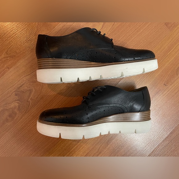 GEOX Platform Leather Dress Shoes - Picture 8 of 12